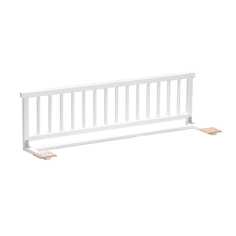 Lit cabane 90x190 barrière de lit amovible et sommier inclus Panda Blanc