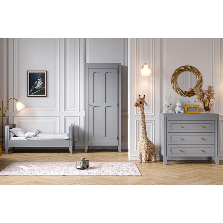 Commode 3 tiroirs Vox Milenne Gris