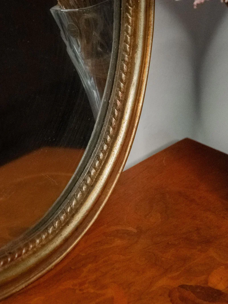 Georges, le miroir ovale doré N°839
