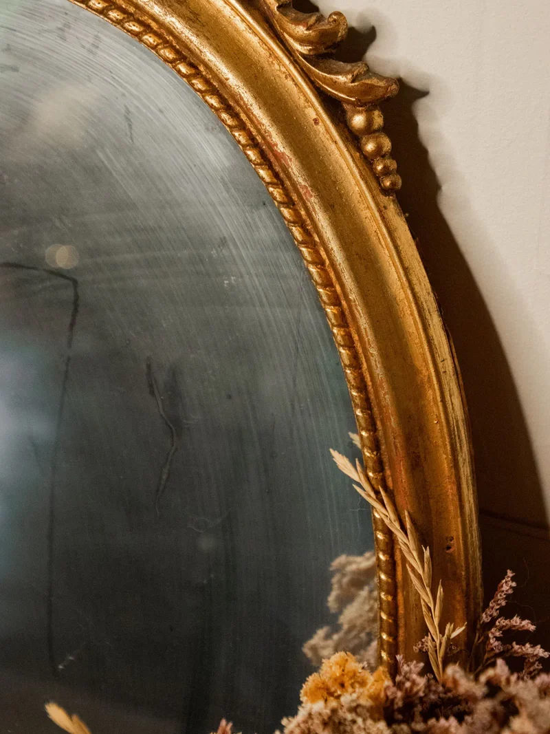 Georges, le miroir ovale doré N°839