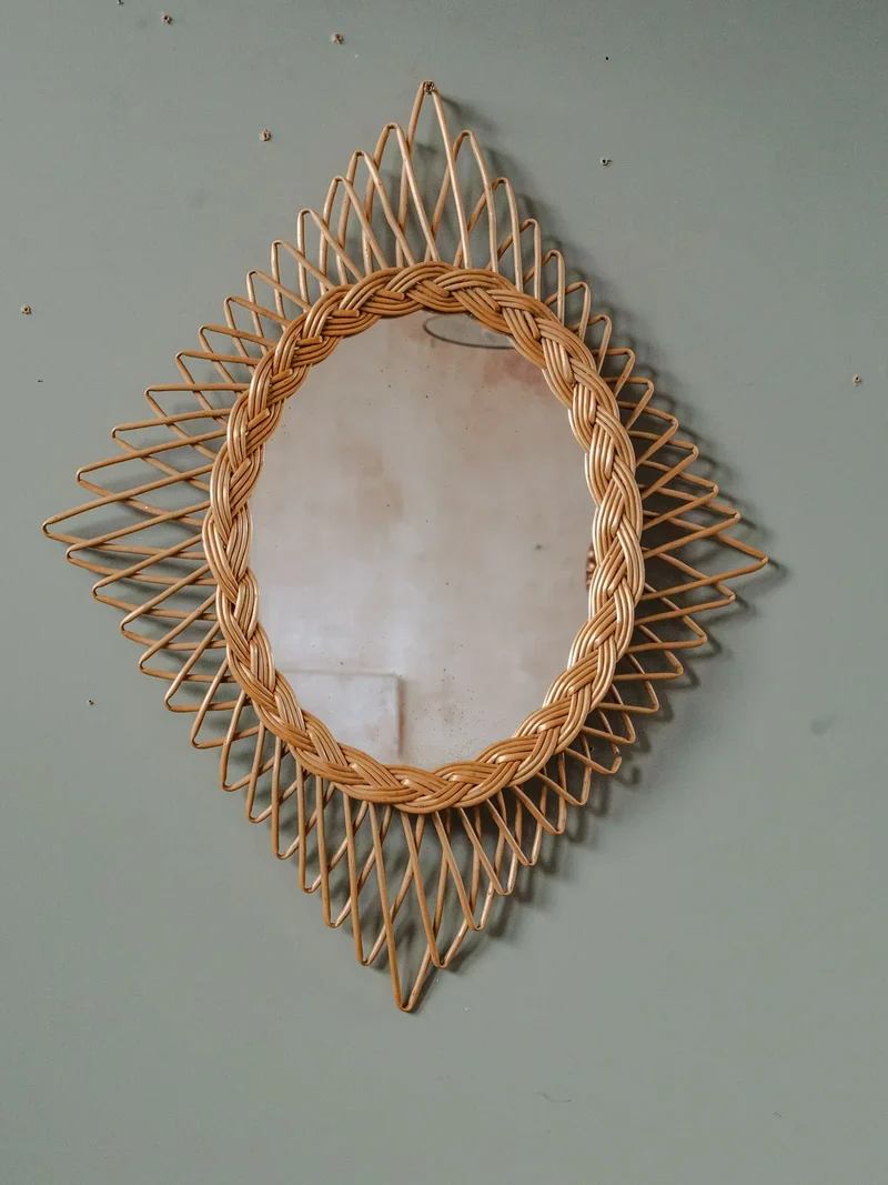 Igor, le miroir en rotin N°890