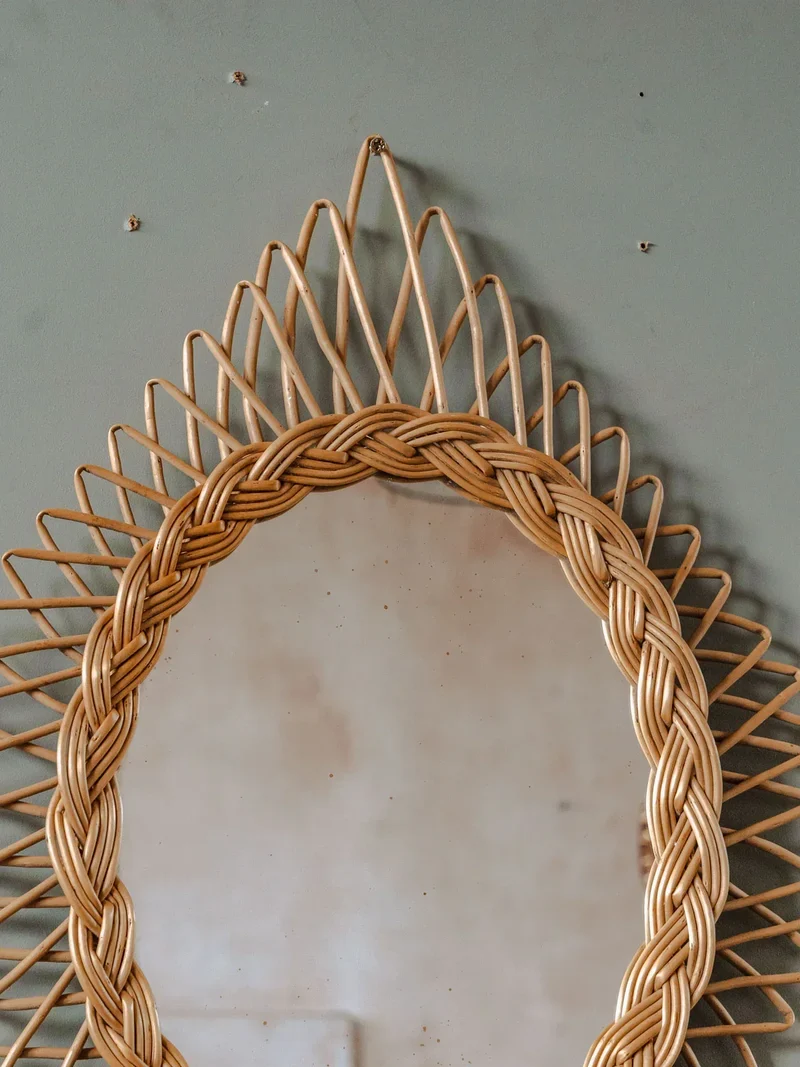 Igor, le miroir en rotin N°890