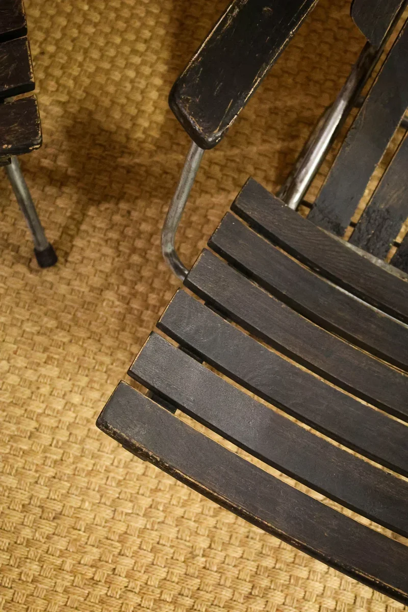 Claudine, la paire de chaises longues réglables N°7