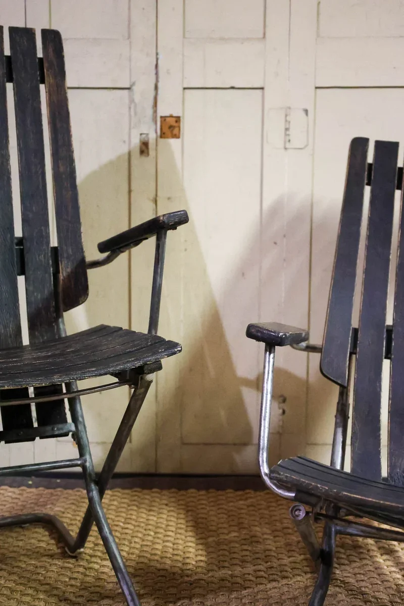 Claudine, la paire de chaises longues réglables N°7