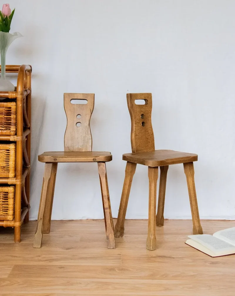 Ernestine, la paire de chaises pour enfant en bois N°271