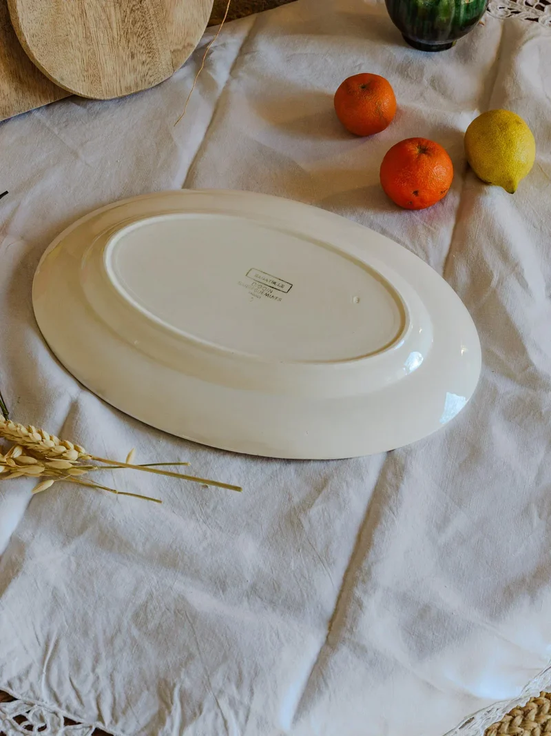 Nestor, le plat de service Digoin Sarreguemines N°487