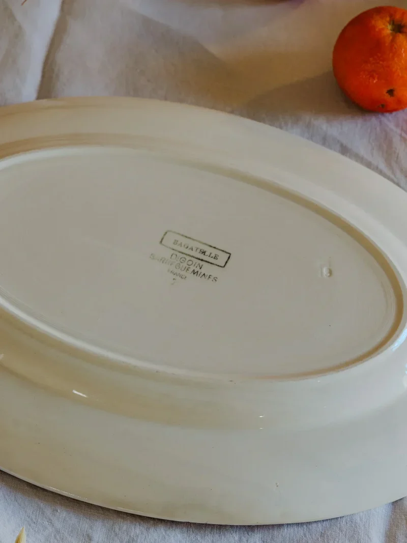 Nestor, le plat de service Digoin Sarreguemines N°487