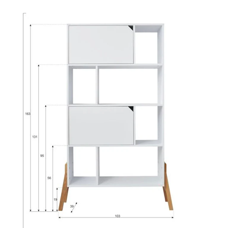 Bibliothèque Bellamy Lotta Blanc