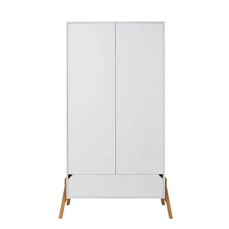 Commode 3 tiroirs et armoire 2 portes Bellamy Lotta Blanc