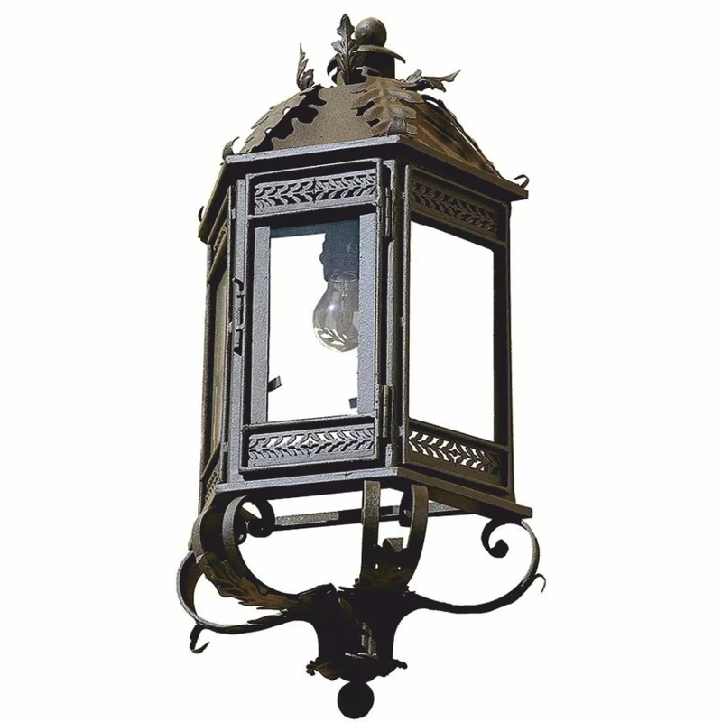 Casa Padrino Luxus Barock Außenwandleuchte Antik Braun H. 74 cm - Barock Außenbeleuchtung