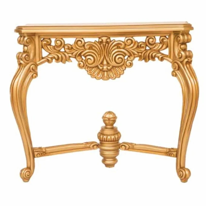 Casa Padrino Luxus Barock Konsole mit Wandspiegel Gold - Prunkvolle Barock Möbel