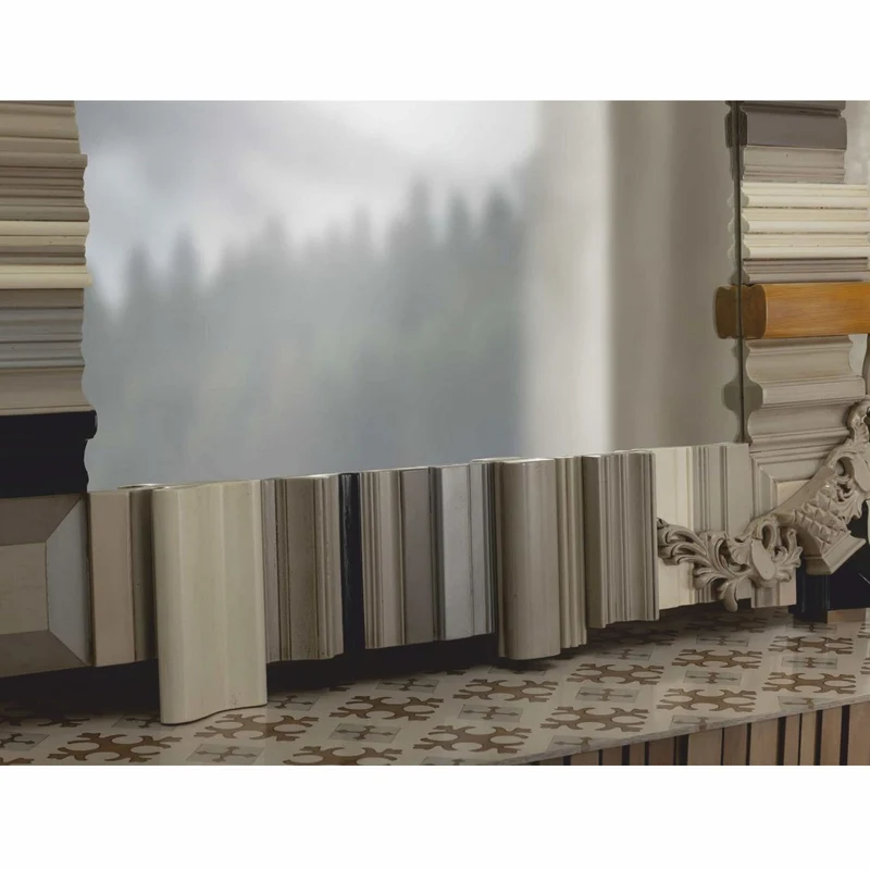 Casa Padrino Luxus Designer Spiegel Bunt 135 cm - Luxus Designer Möbel