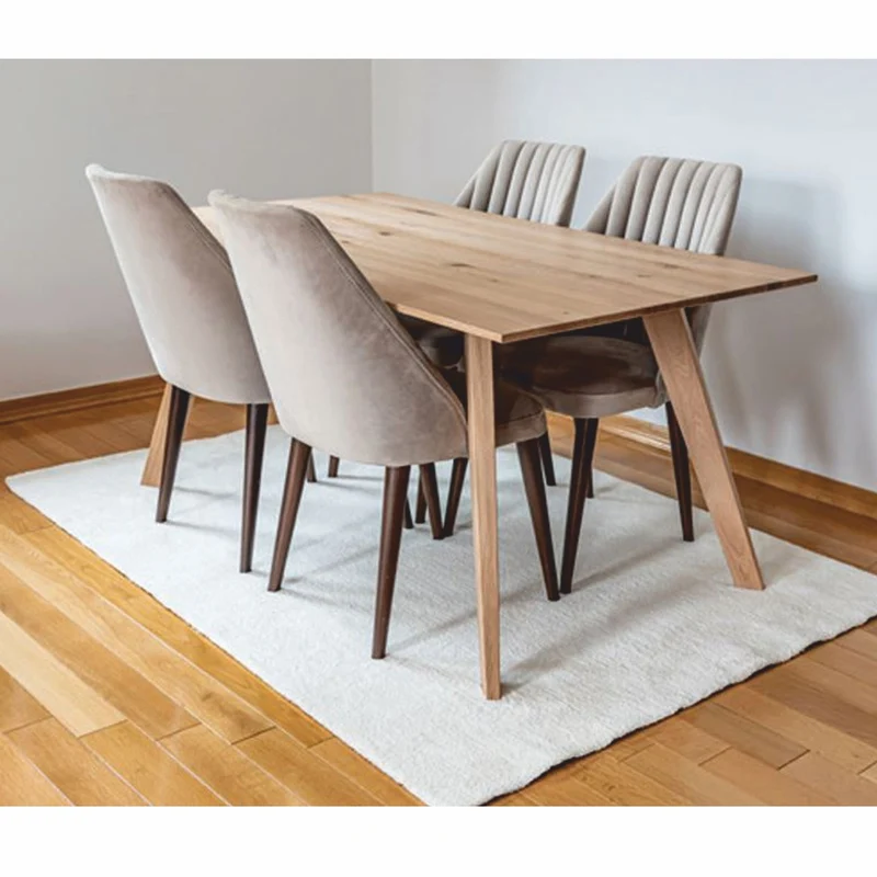 Casa Padrino Luxus Eichenholz Esstisch Naturfarben - Verschiedene Größen - Esszimmer Möbel
