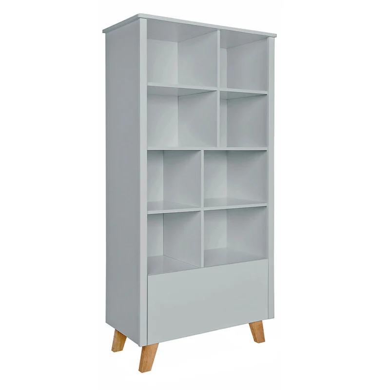 Bibliothèque 1 tiroir Novelies Zara Gris
