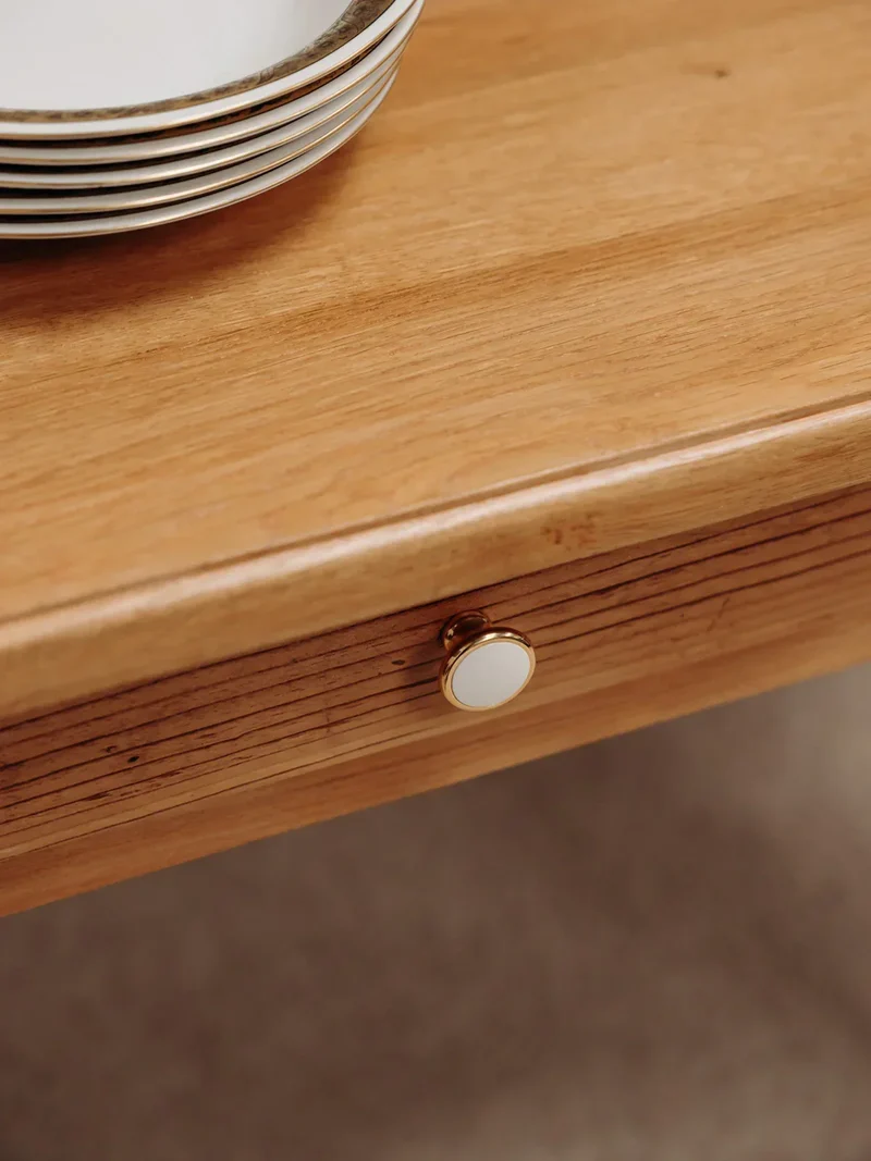 Romy, la table de ferme en bois clair N°448