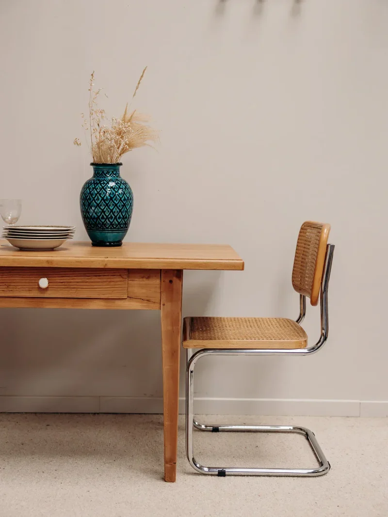 Romy, la table de ferme en bois clair N°448