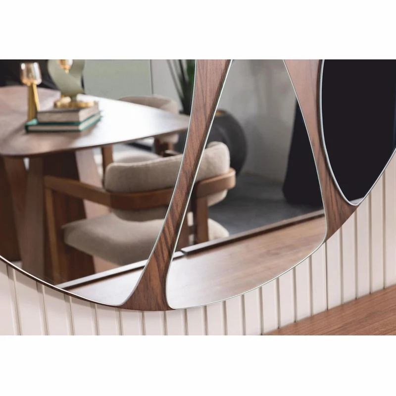 Casa Padrino Luxus Sideboard mit Spiegel Braun 237 cm - Luxus Möbel