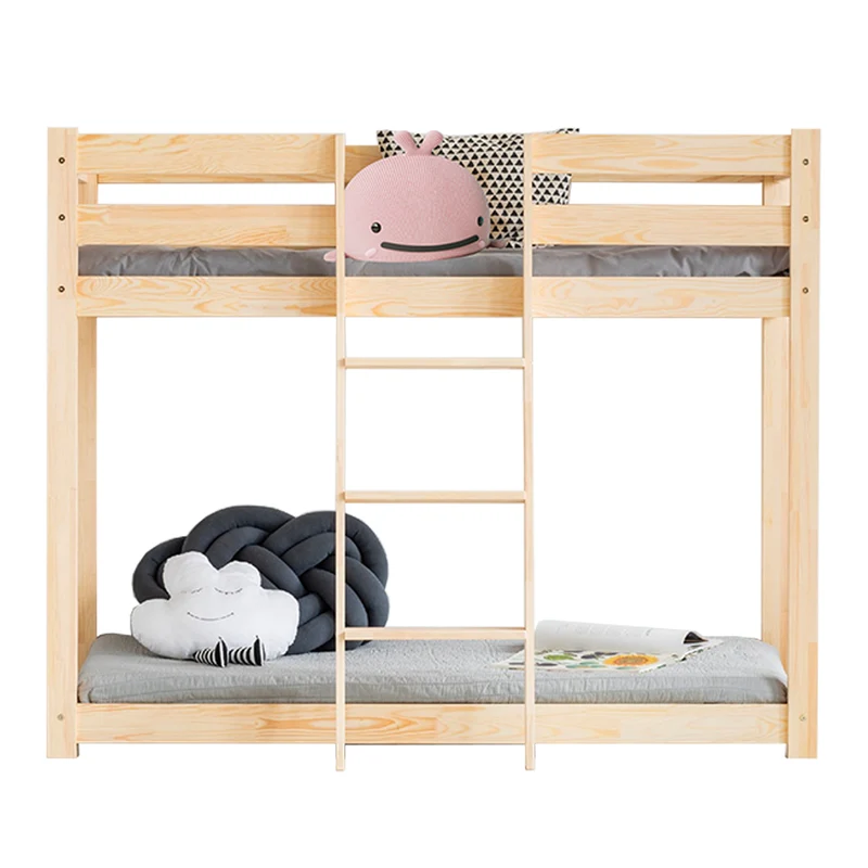 Lit superposé 90x200 sommier inclus Derek Bois
