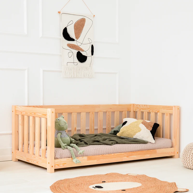 Lit banquette 90x190 sommier inclus Thelma Bois