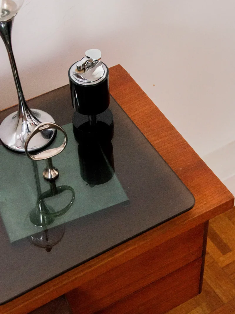 Marcel, le plateau en verre Space Age N°117