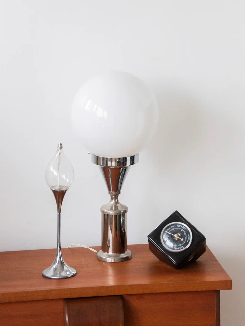 Julia, la grande lampe en métal et verre N°509