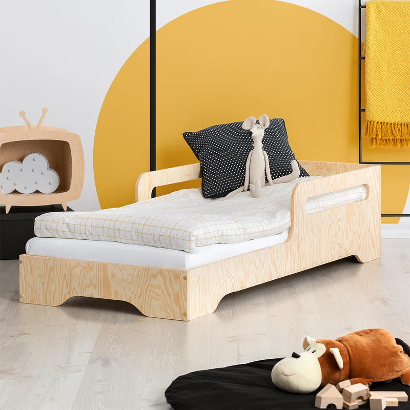 Lit 90x190 sommier inclus Ambre Bois