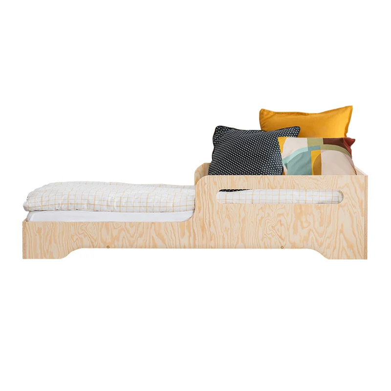 Lit 90x200 sommier inclus Ambre Bois
