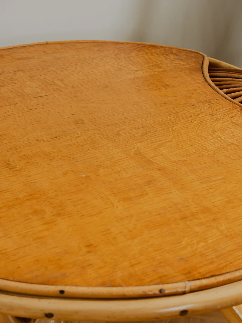 Léonie, la table basse en rotin N°302
