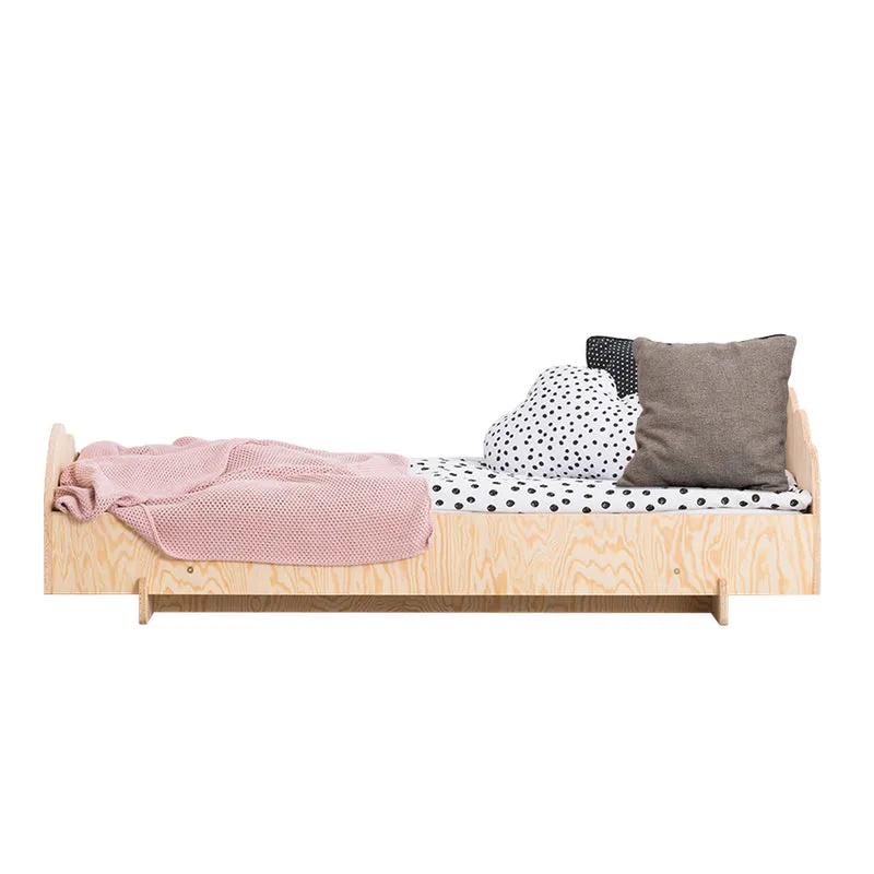 Lit 90x190 sommier inclus Louison Bois