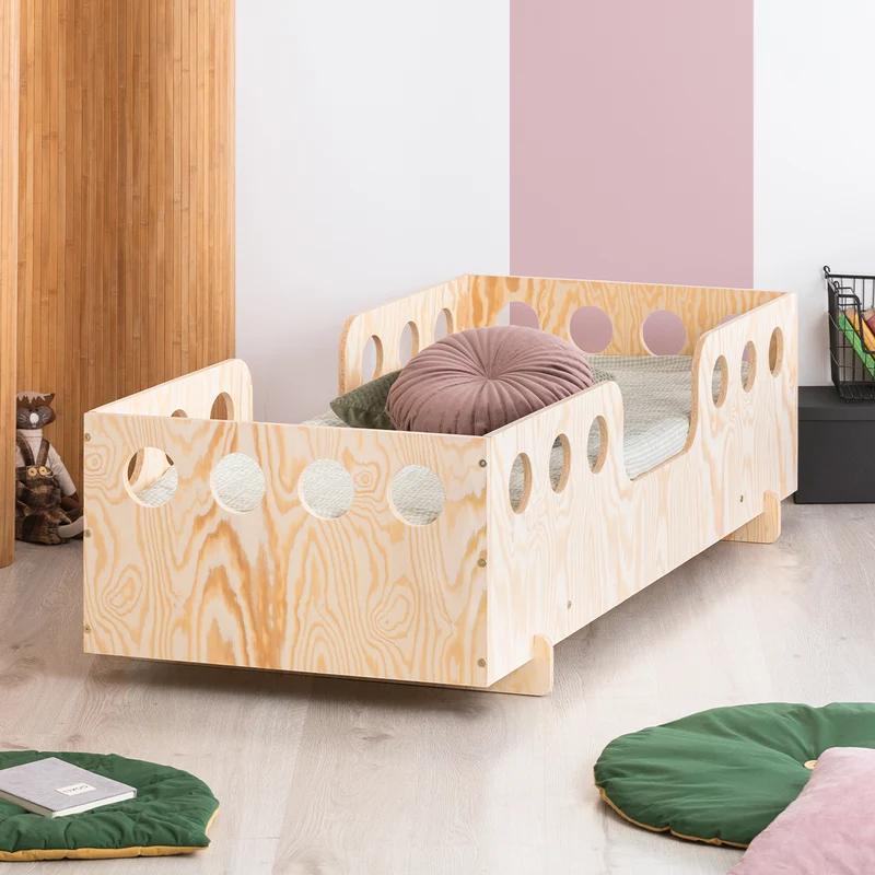 Lit 90x200 sommier inclus Anaïs Bois