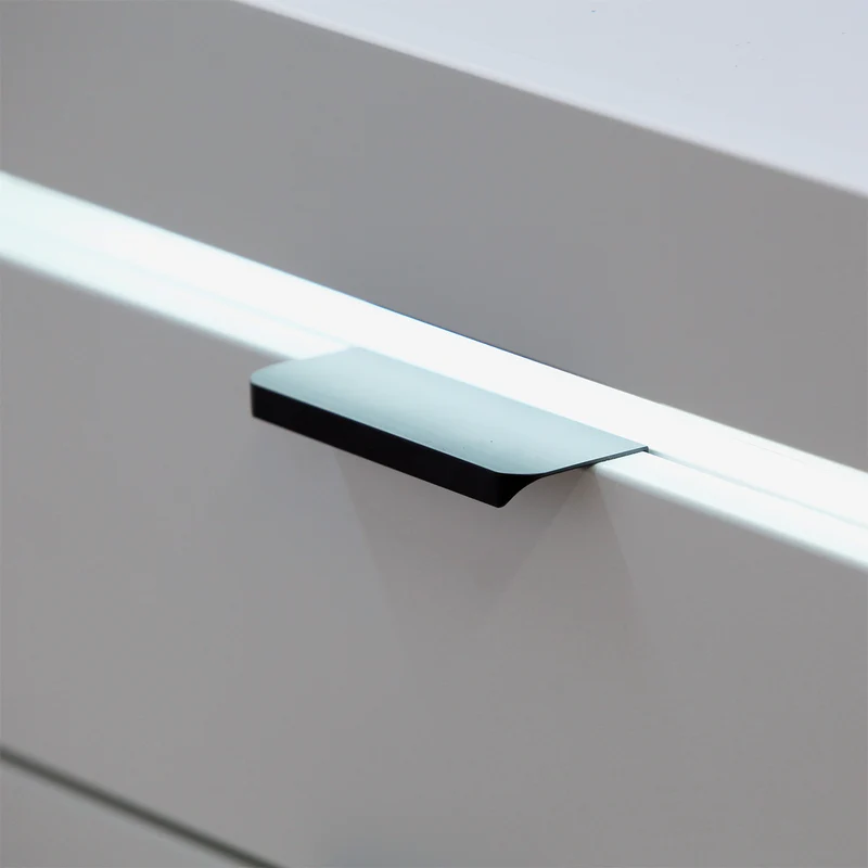 Buffet 2 portes 2 tiroirs LED inclus Ruben Blanc
