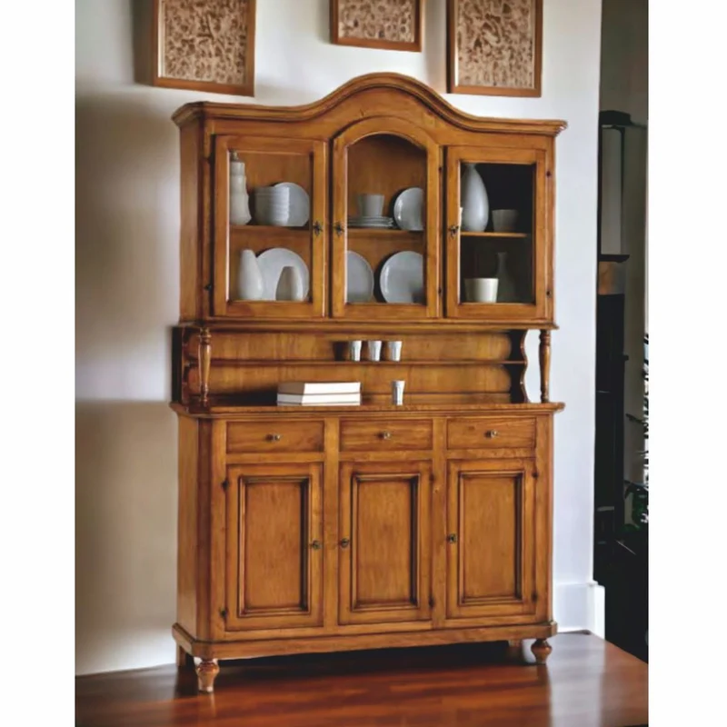 Casa Padrino Landhausstil Esszimmer Schrank Braun 158 x 47 x H. 230 cm - Esszimmer Möbel