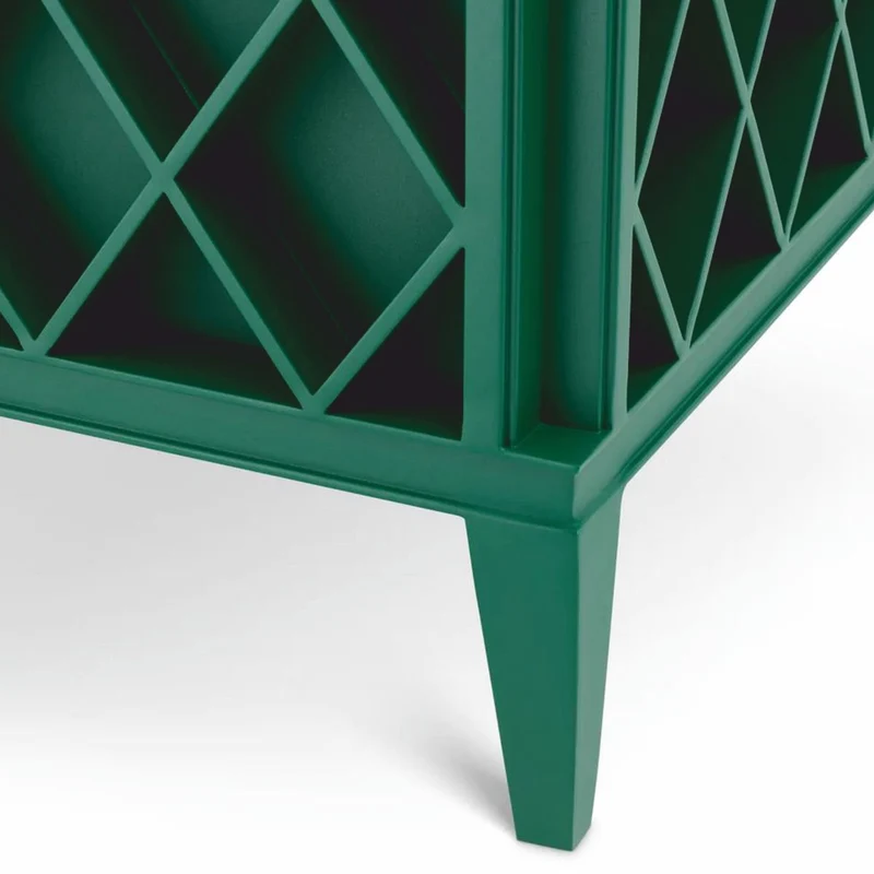 Casa Padrino Luxus Blumentopf Grün 76 x 76 x H. 69 cm - Garten Deko
