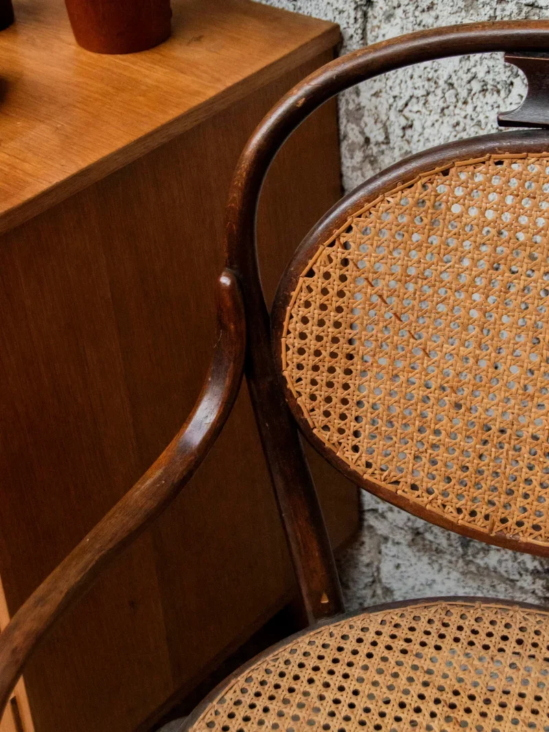 Ernest, le fauteuil canné en bois N°589