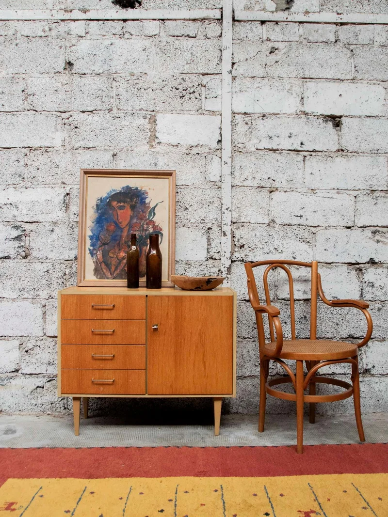 Ernest, le fauteuil canné en bois N°588