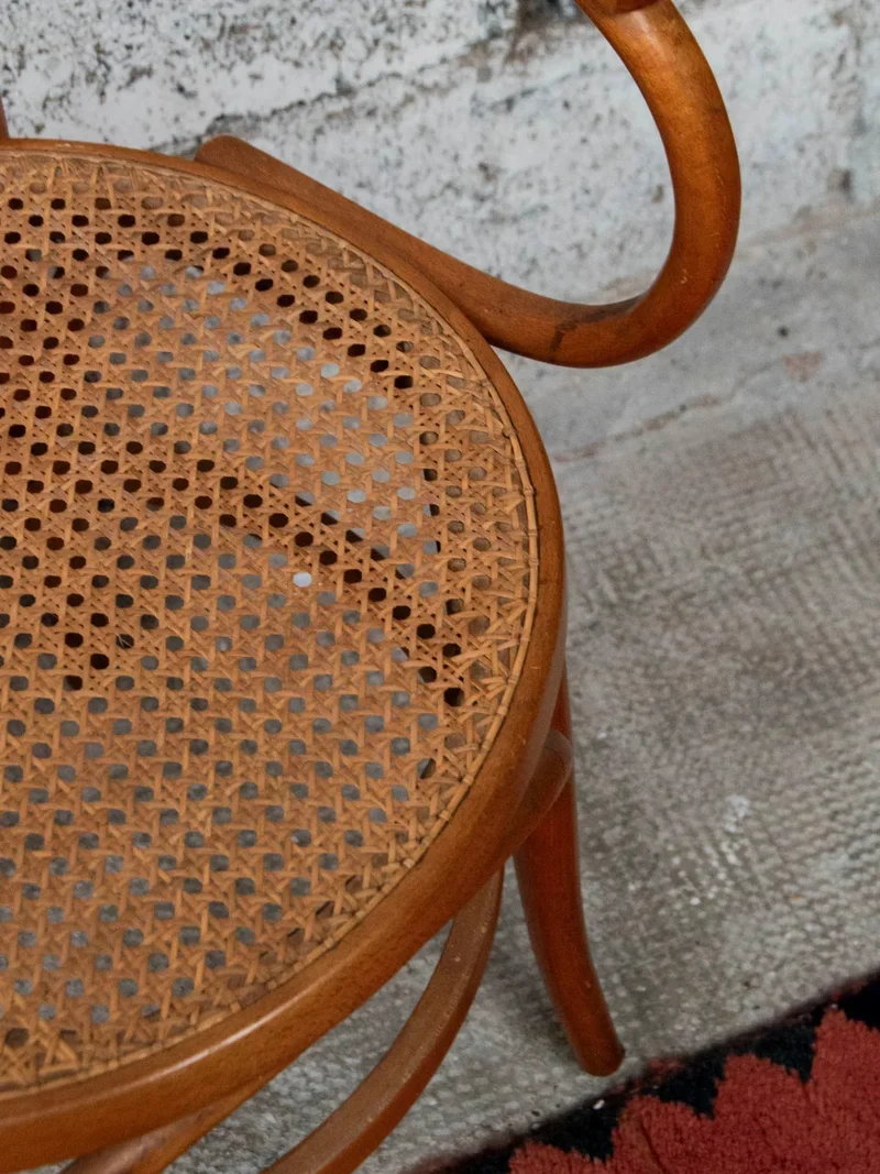 Ernest, le fauteuil canné en bois N°588