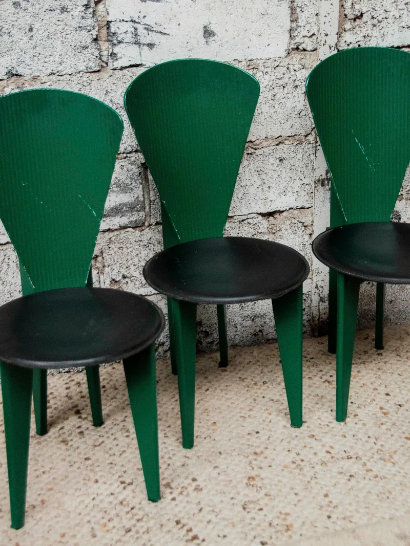 Alma, le lot de 4 chaises en simili N°990