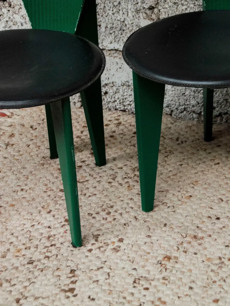Alma, le lot de 4 chaises en simili N°990