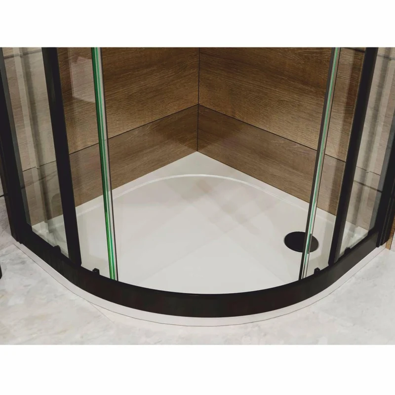 Casa Padrino Luxus Duschwanne Hochglanz Weiß 79,4 cm - Badezimmer Interior