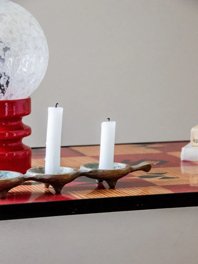 Ulysse, le bougeoir en bronze N°15