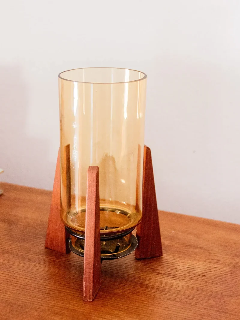 Ulysse, le bougeoir en bois et verre N°14