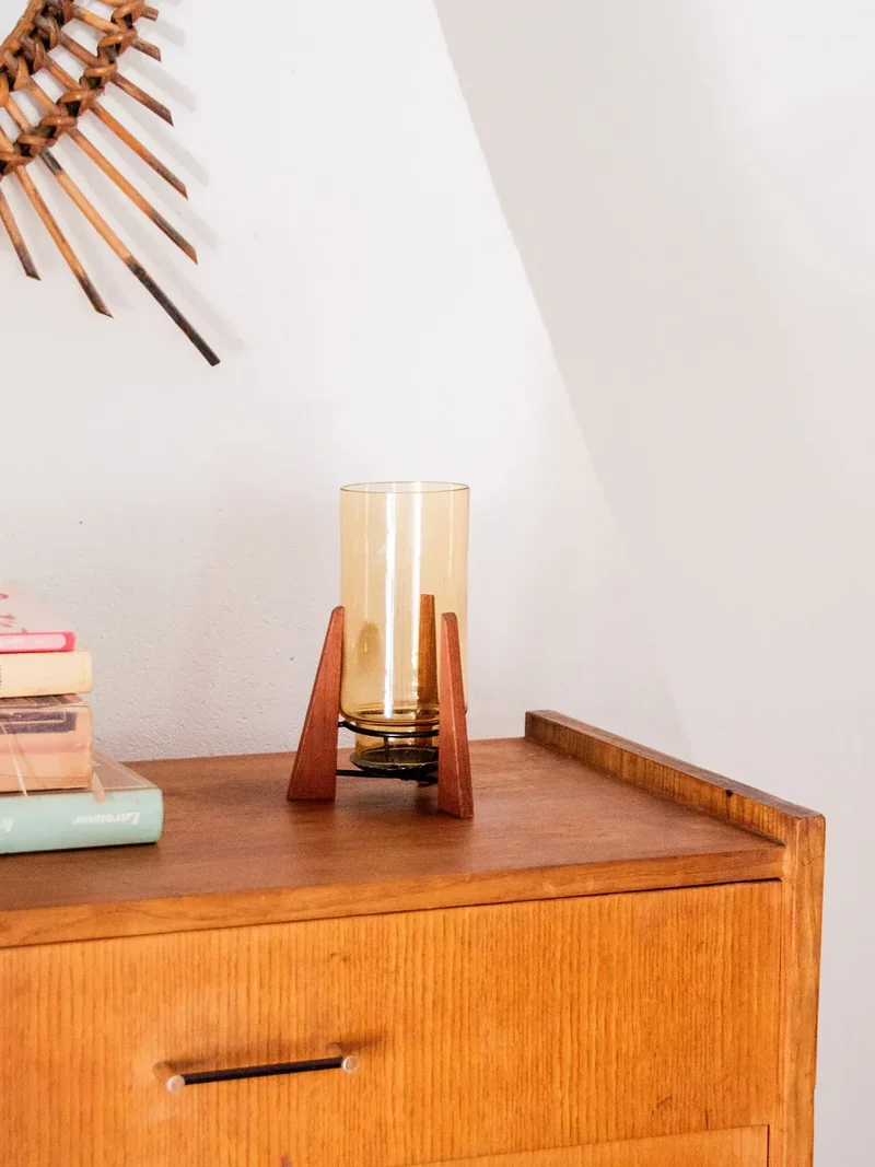 Ulysse, le bougeoir en bois et verre N°14