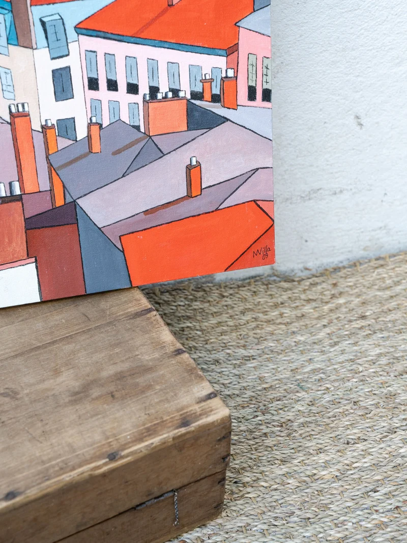 Nina, la toile "Les toits de la ville" N°274