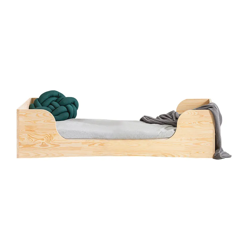 Lit 90x200 sommier inclus Noélie Bois