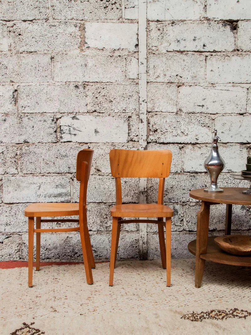 Claude, la paire de chaises Thonet N°1020