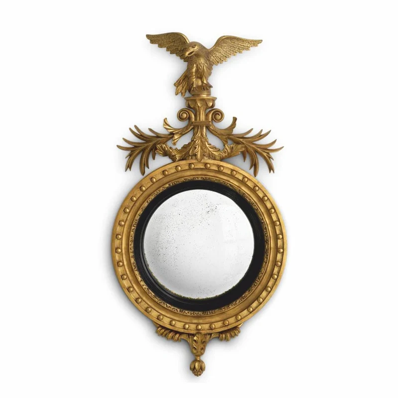 Casa Padrino Luxus Barock Mahagoni Spiegel Antik Gold / Schwarz H. 139 cm
