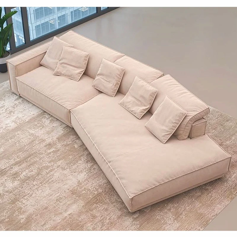 Casa Padrino Luxus Wohnzimmer & Hotel Sofa Linke Seite Beige 320 cm - Luxus Möbel