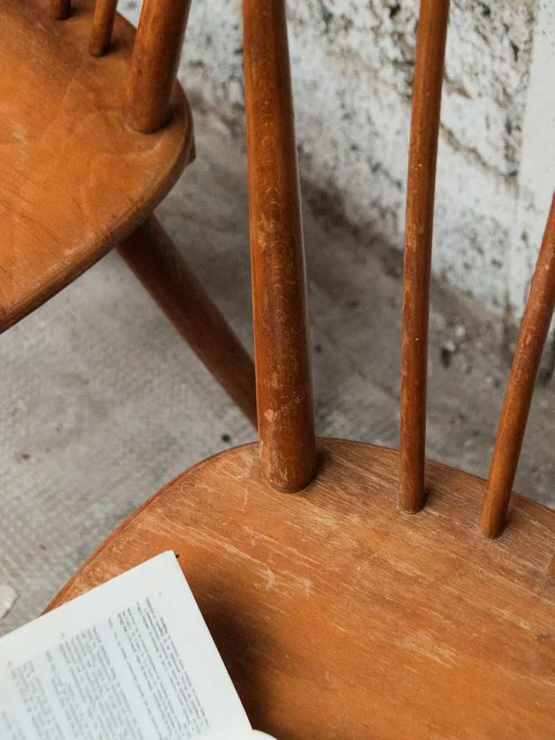 Alma, la paire de chaises en bois N°729