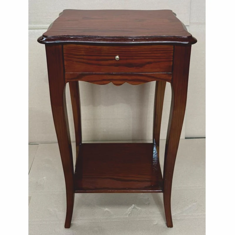 Casa Padrino Barock Beistelltisch / Nachttisch mit Schublade Braun H. 72 cm - Barock Möbel