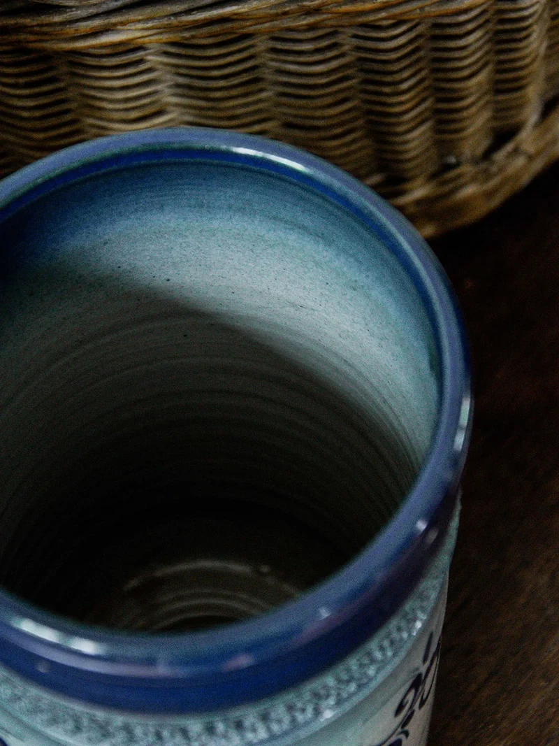 Edmond, le vase bleu en grès N°38